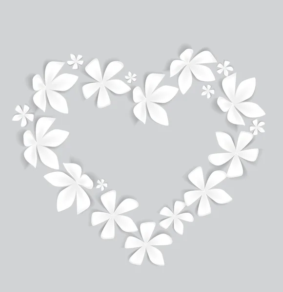 Floral heart — Stockvector