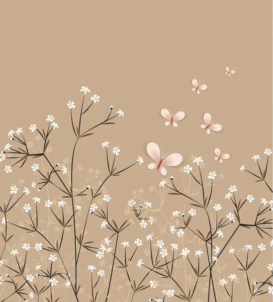 Fondo floral — Vector de stock