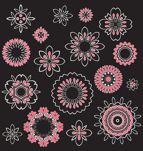Patrón de ornamento floral — Archivo Imágenes Vectoriales