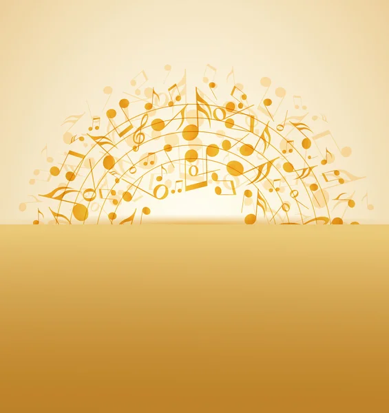 Abstract design background with colorful music notes Stock Vector Image