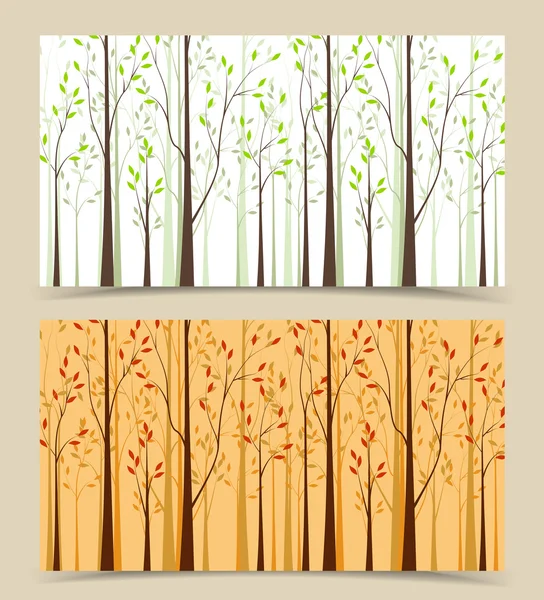 Landscape Banners — Stock Vector