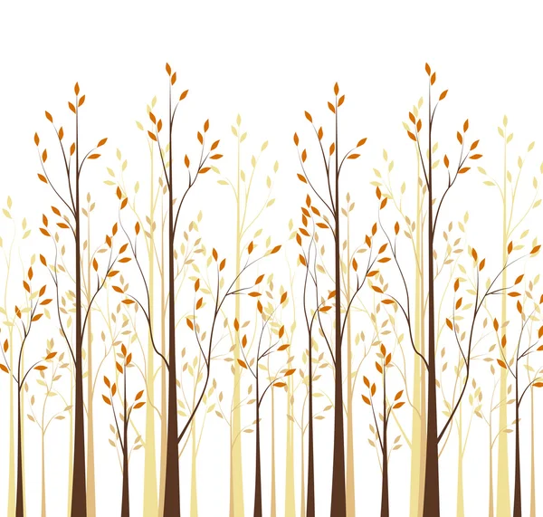 Herfst bomen — Stockvector