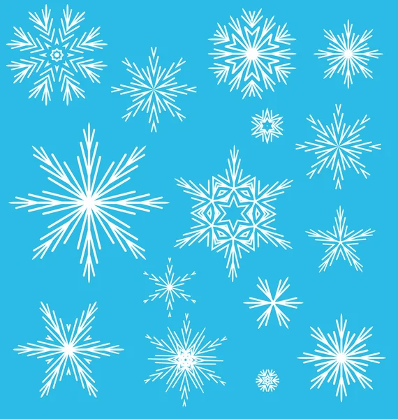 Flocons de neige — Image vectorielle