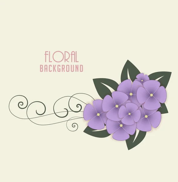 Bloemen achtergrond — Stockvector