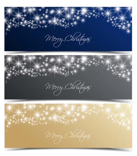 Vector banners de Navidad — Vector de stock