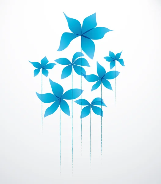 Vector flores abstractas — Vector de stock