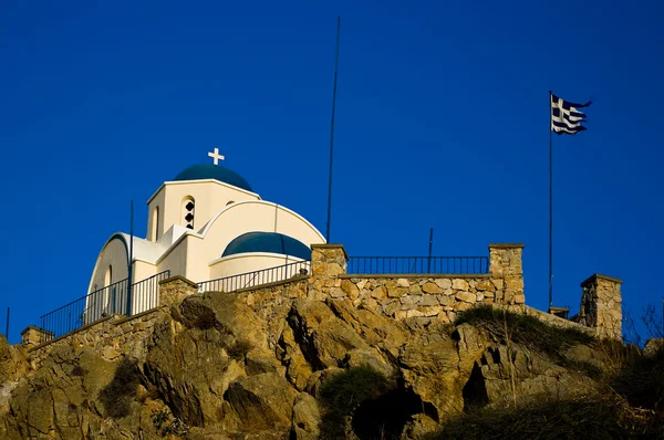 Chiesa ortodossa a Kamari . — Foto Stock