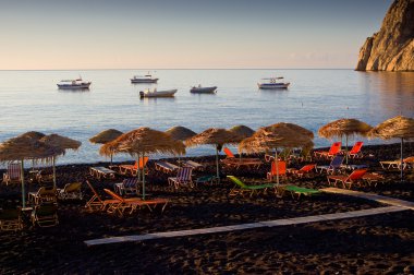 Kamari Beach.