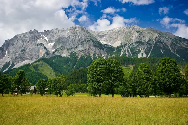 The countryside around the town of Ramsau am Dachstein.. — Stock Photo, Image