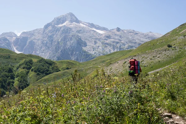 A majestosa paisagem montanhosa da Reserva Natural do Cáucaso — Fotografia de Stock