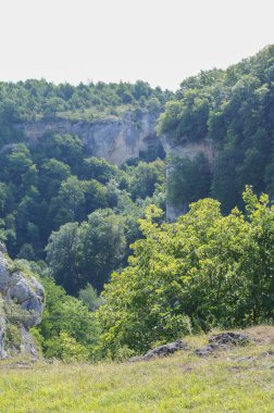 Kafkasya tabiatı görkemli dağ manzarası