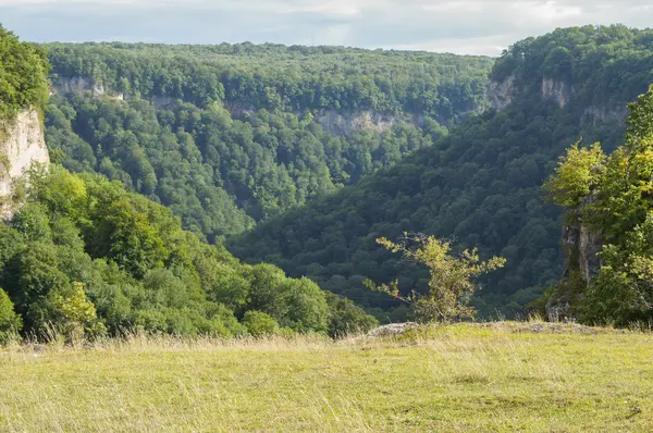 Il maestoso scenario montano della Riserva Naturale del Caucaso — Foto Stock