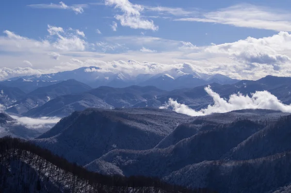 雄伟的山脉风景的高加索地区自然保护区 — 图库照片