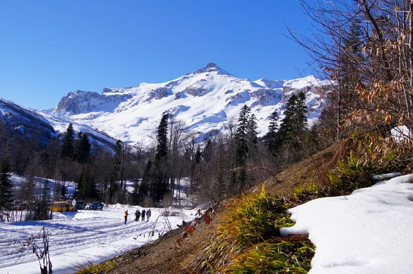 Il maestoso scenario montano della Riserva Naturale del Caucaso — Foto Stock