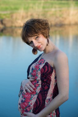 çekici bir genç kız portresi