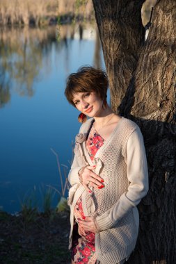 çekici bir genç kız portresi