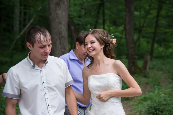 Belo casal no dia do casamento — Fotografia de Stock