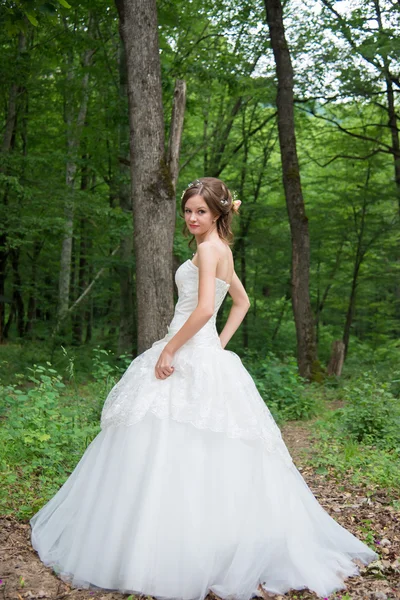 Ritratto di una sposa carina — Foto Stock