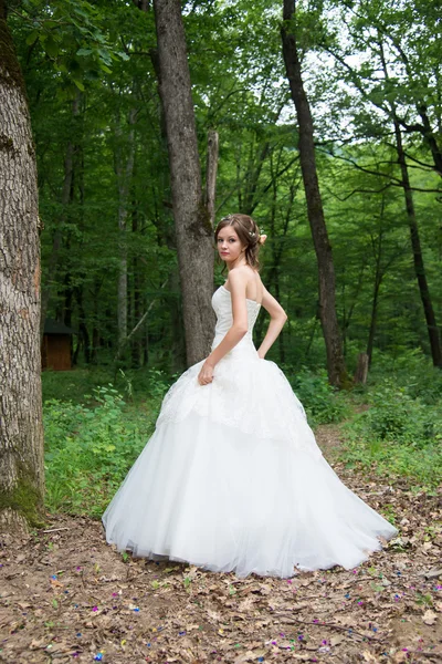 Ritratto di una sposa carina — Foto Stock