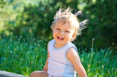 komik küçük çocuk portre