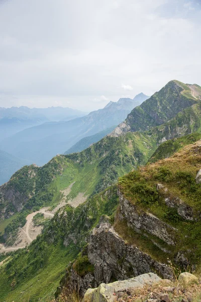 Krásné horské scenérie přírodní rezervace Kavkaz — Stock fotografie
