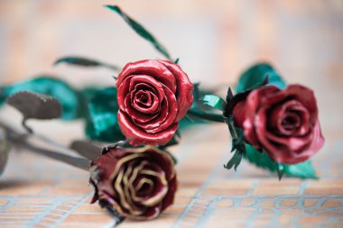 Güzel el yapımı dövme demir gül Rusya