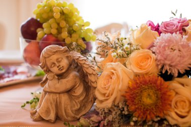 Düğün günü güzel evli çift