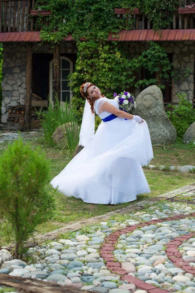 結婚式の日の美しい花嫁 — ストック写真