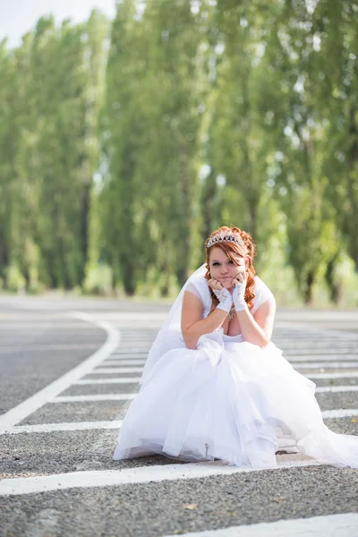 Indah pengantin pada hari pernikahan — Stok Foto