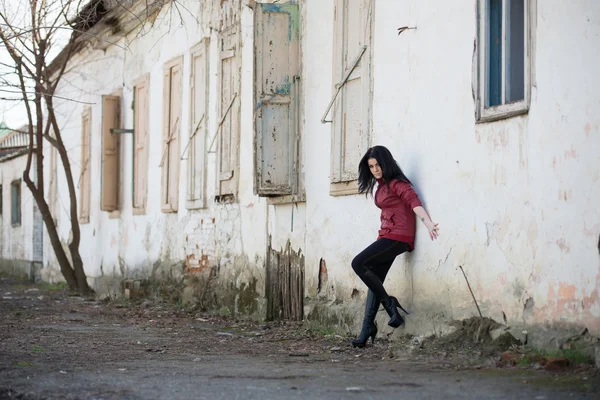 Bonito jovem menina no o tiro — Fotografia de Stock