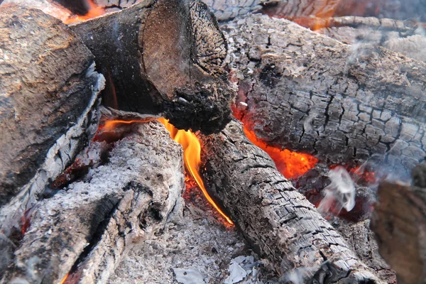 Burning Hot Embers. — Stock Photo, Image