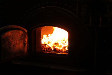 Vintage Buhar kazanı.