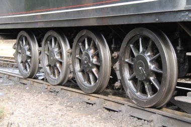 Antika Kömür İhale Vagonunun Tekerlekleri.