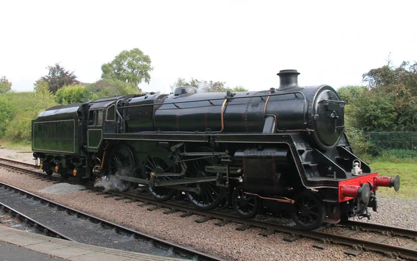 Motor Locomotiva Vapor Potente Classe Padrão — Fotografia de Stock