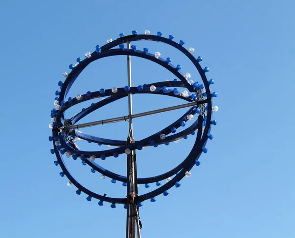 Display Lichten Top Van Een Fun Fair Amusement Ride — Stockfoto