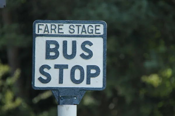 Bus Stop Sign. — Stock Photo, Image