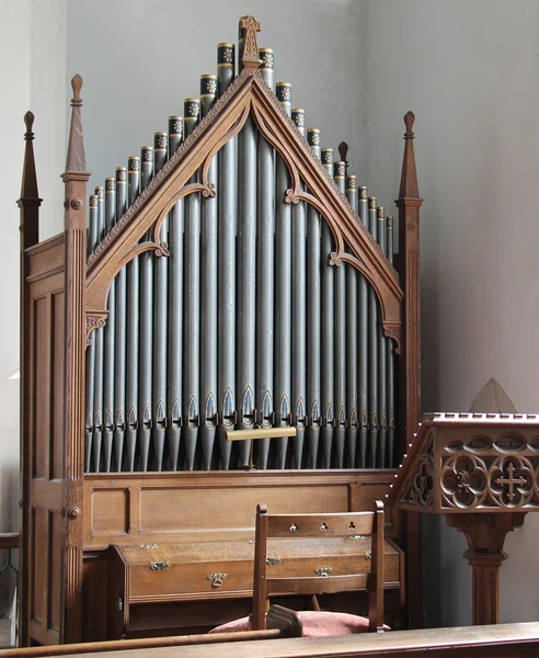 Órgão da Igreja. — Fotografia de Stock