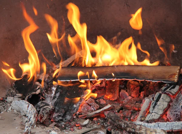 Log Stove. — Stock Photo, Image