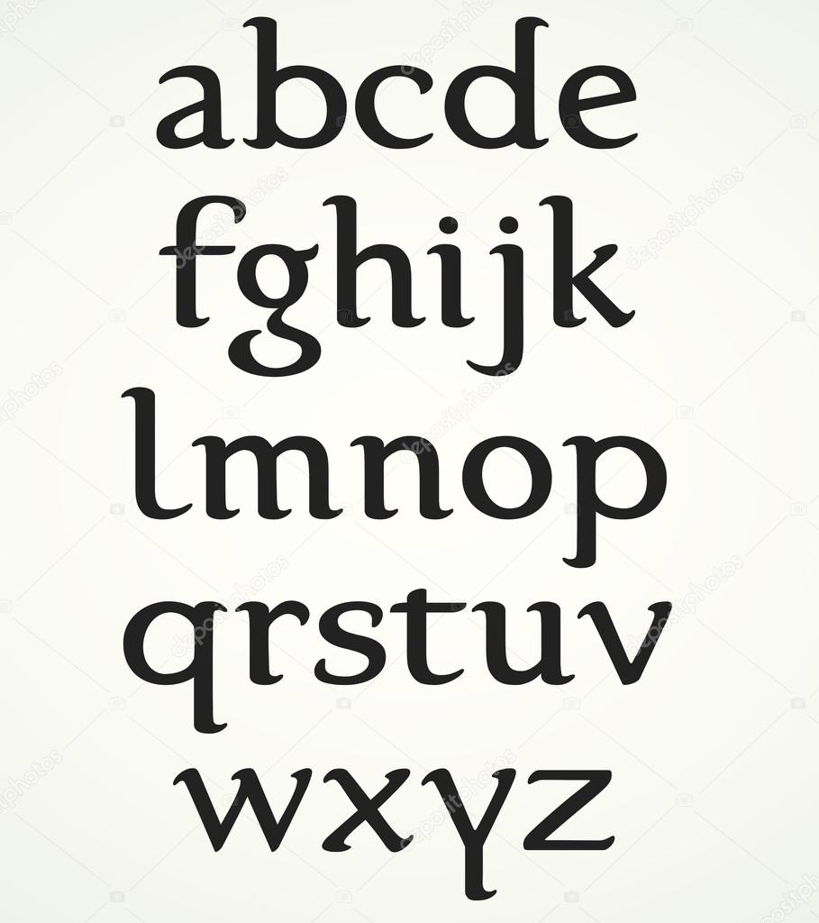 Minuscule Alphabet