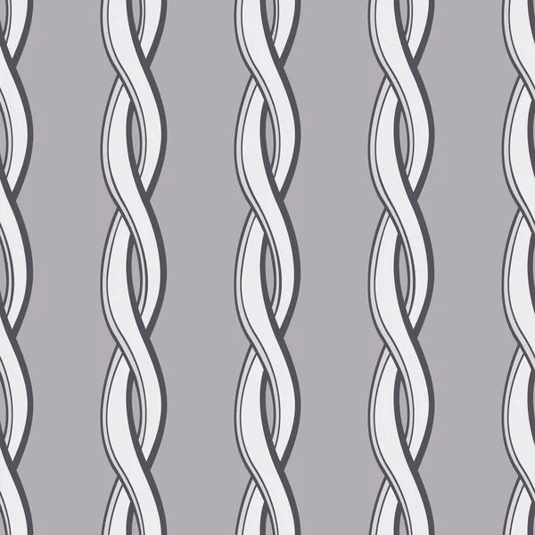 Seamless twisted rope wallpaper pattern — Stock Vector