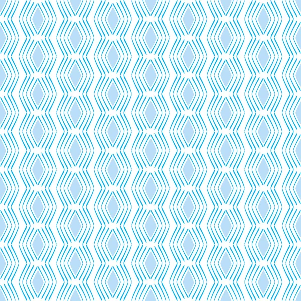 Seamless Geometric Square Pattern in blue and white — Stock Vector