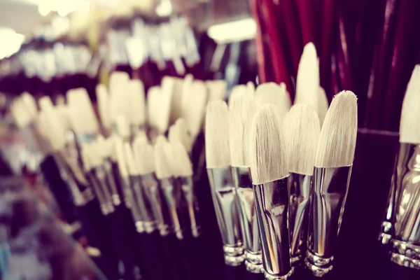 Closeup shot of art paintbrushes — Stock Photo, Image