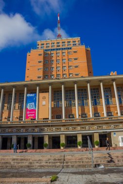Montevideo, Uruguay - 04 Mayıs 2016: Belediye binası montevideo'da yerel yönetimin merkezidir