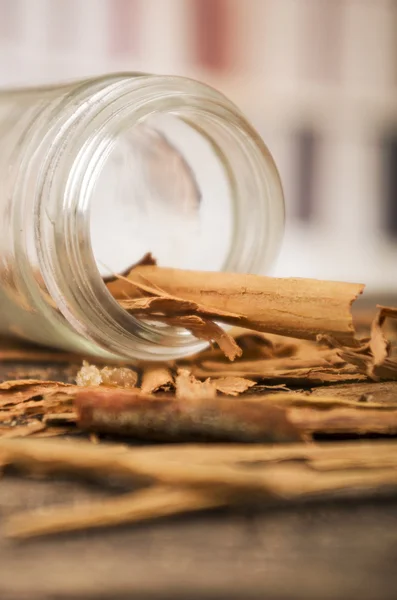 Closeup cinnamon sticks — Stock Photo, Image