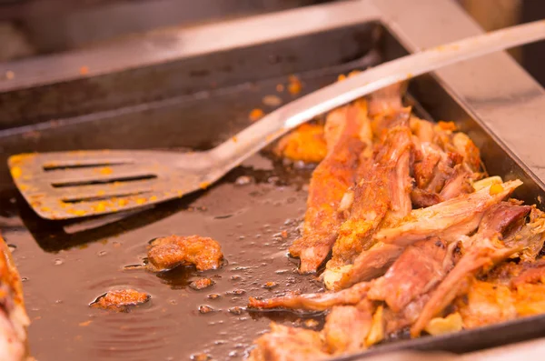 Deliciosa carne de cerdo frito desmenuzada — Foto de Stock