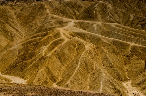 Crêtes érodées dans le parc national de la vallée de la mort — Photo