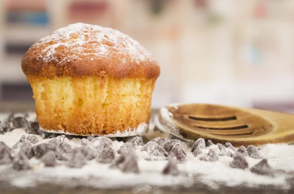 Deliziosa torta di muffin fatta in casa pasticceria dolce cupcake — Foto Stock