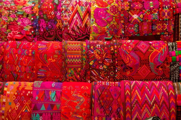 Têxteis maias tradicionais — Fotografia de Stock