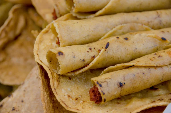 Rolou tacos guatemala comida típica — Fotografia de Stock