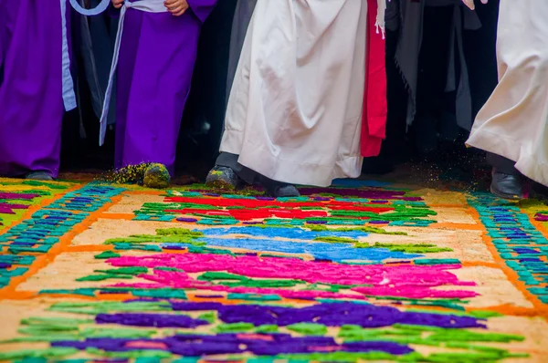 Tappeti pasquali in antigua guatemala — Foto Stock